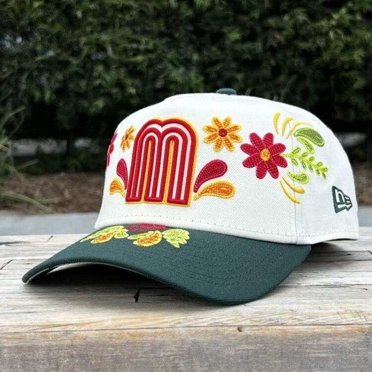 New Era Mexico Ivory/Dark Green Mexican Heritage 940 A-Frame