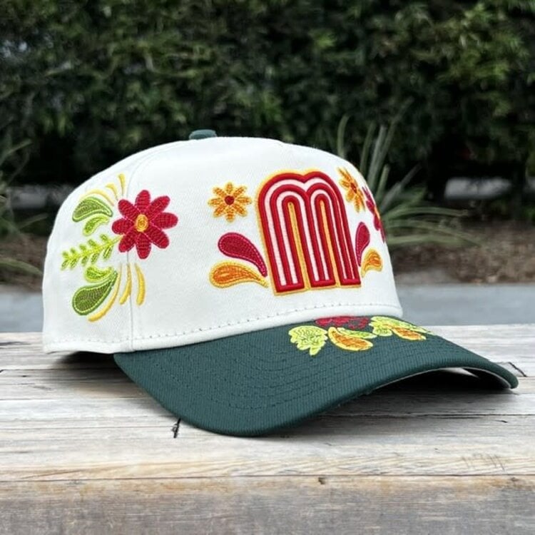 New Era Mexico Ivory/Dark Green Mexican Heritage 940 A-Frame