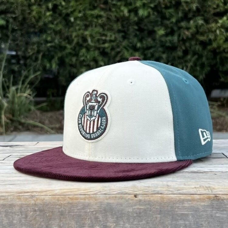 New Era LMX Chivas Ivory/Dark Green/Maroon Corduroy SP