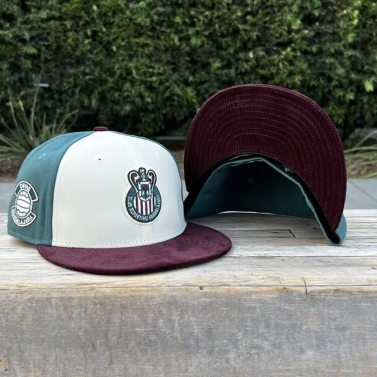 New Era LMX Chivas Ivory/Dark Green/Maroon Corduroy SP