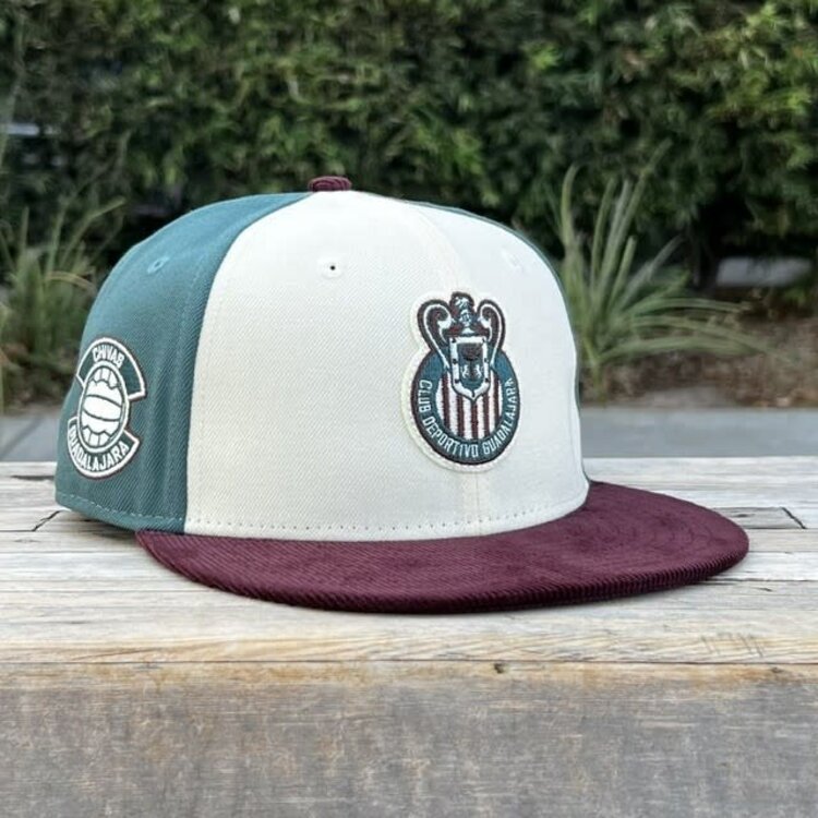 New Era LMX Chivas Ivory/Dark Green/Maroon Corduroy SP