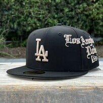 New Era LA Dodgers Gothic Bleeding Blue Fitted