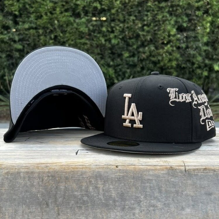 New Era LA Dodgers Gothic Bleeding Blue Fitted