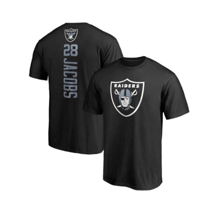 Fanatics Raiders M Josh Jacobs #28 Tee