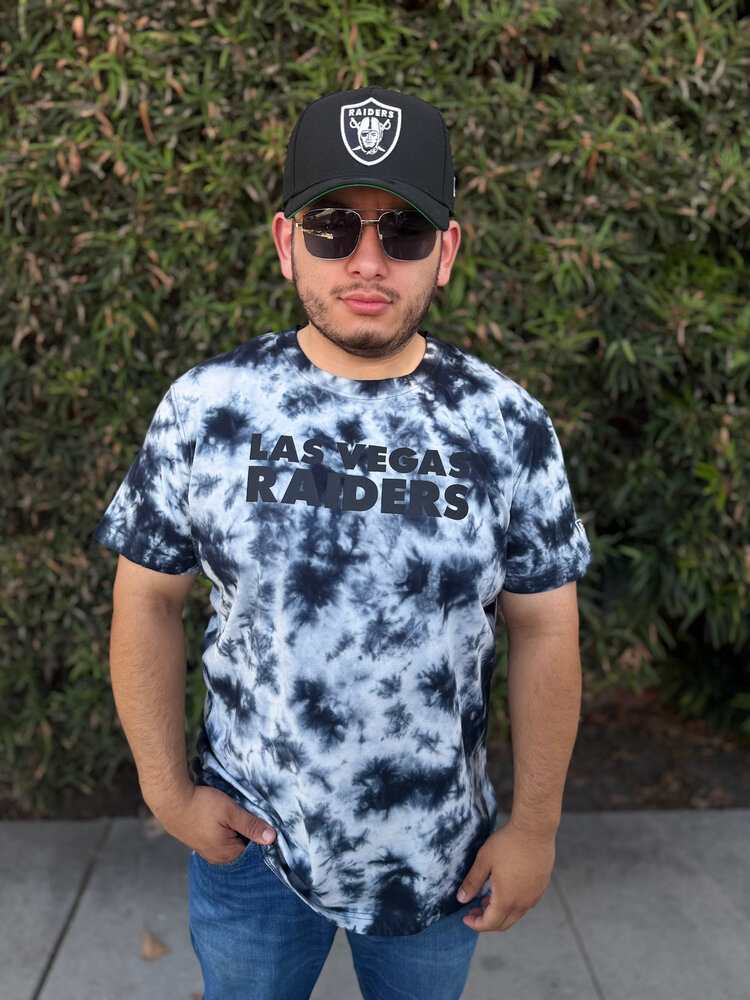 New Era Raiders NE M Black Ice Dye S/S Tee