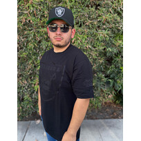 New Era Raiders NE Black Letter S/S Tee