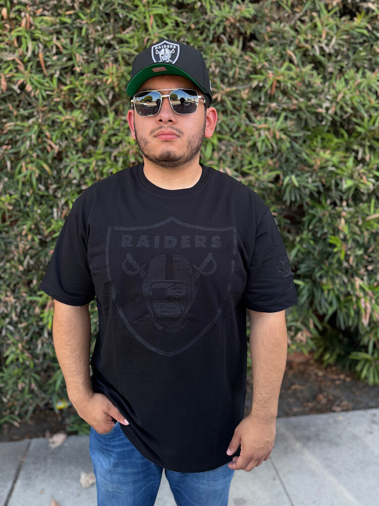 New Era Raiders NE Black Letter S/S Tee