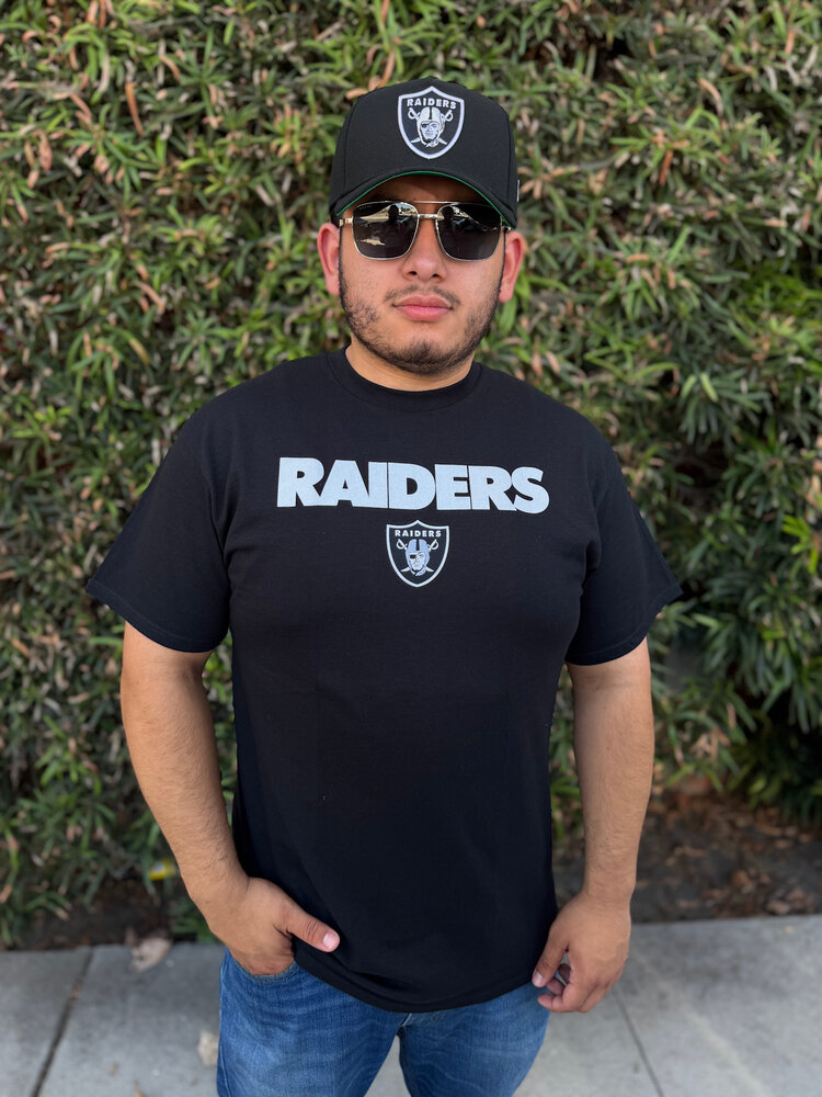 Majestic Raiders M Pick Six Tee Black
