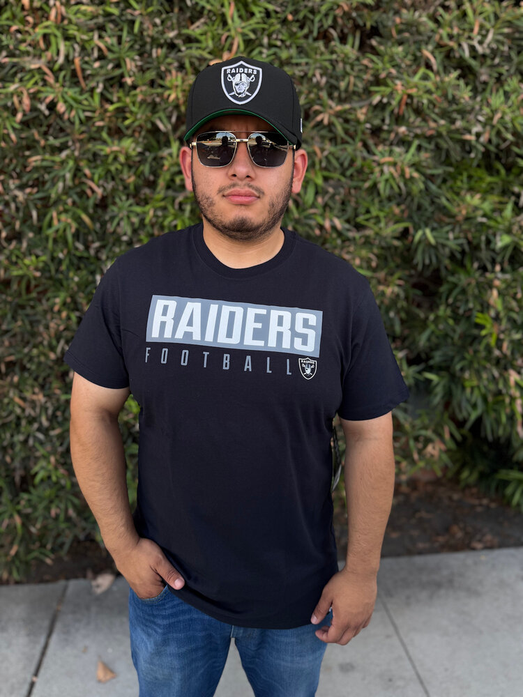 47 Brand Raiders M '47 Black Dub Major Super Rival Tee