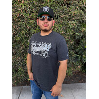 New Era Raiders NE M Black Script S/S Tee