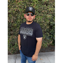 47 Brand Raiders M '47 Jet Black Fan Up Super Rival Tee