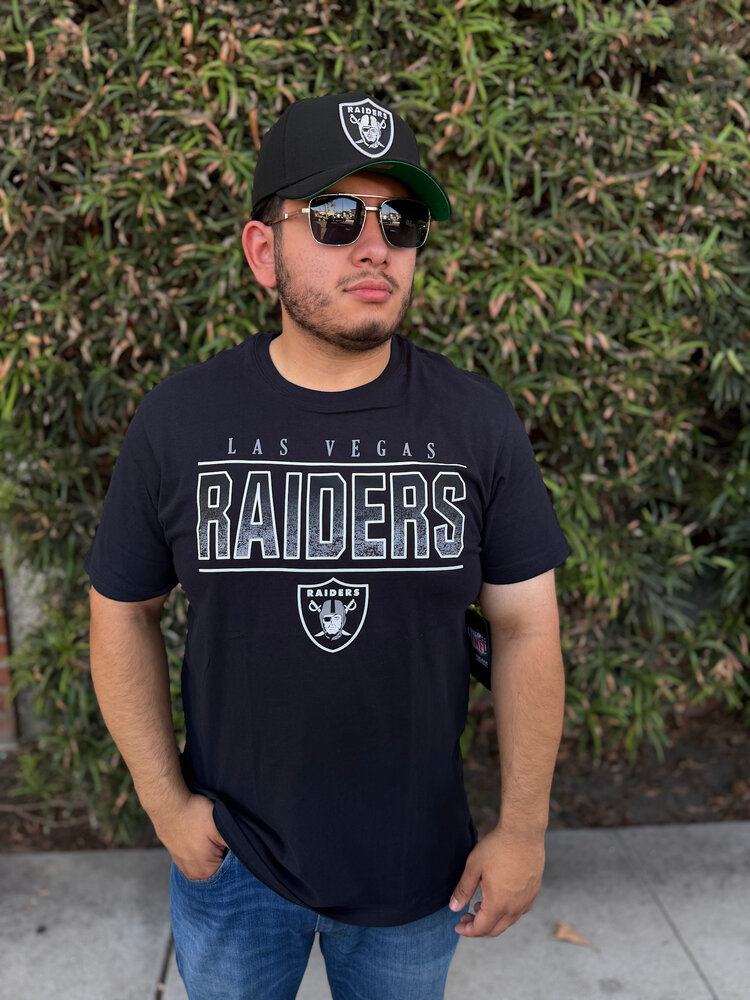 47 Brand Raiders M '47 Jet Black Fan Up Super Rival Tee