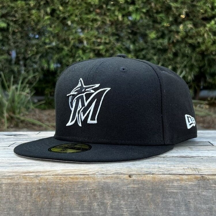 New Era Miami Marlins Black White