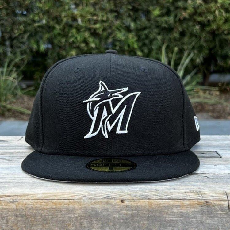 New Era Miami Marlins Black White