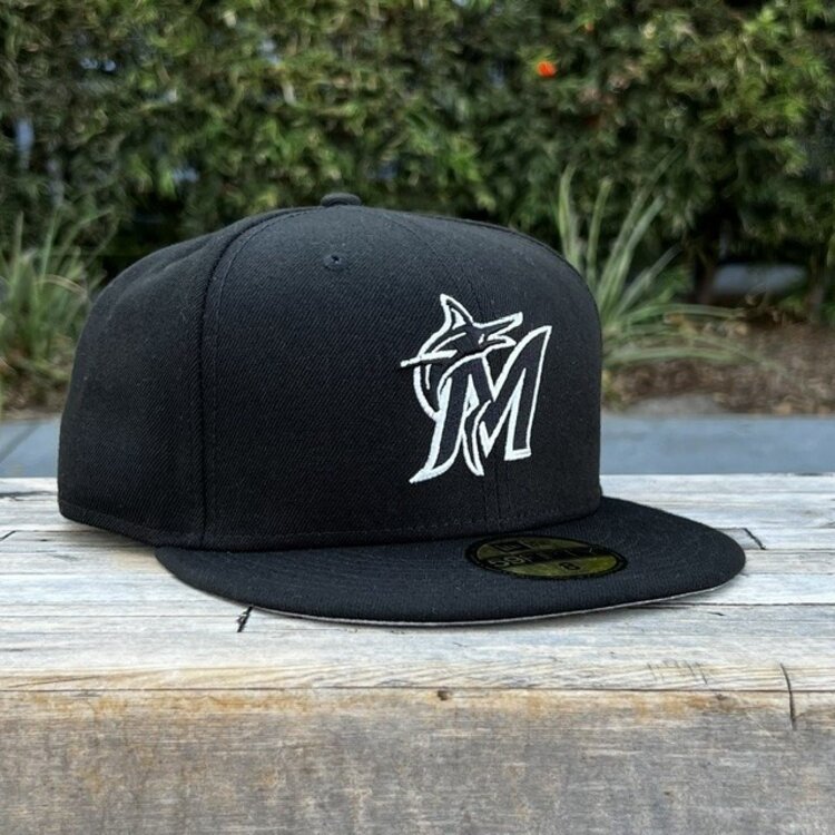 New Era Miami Marlins Black White