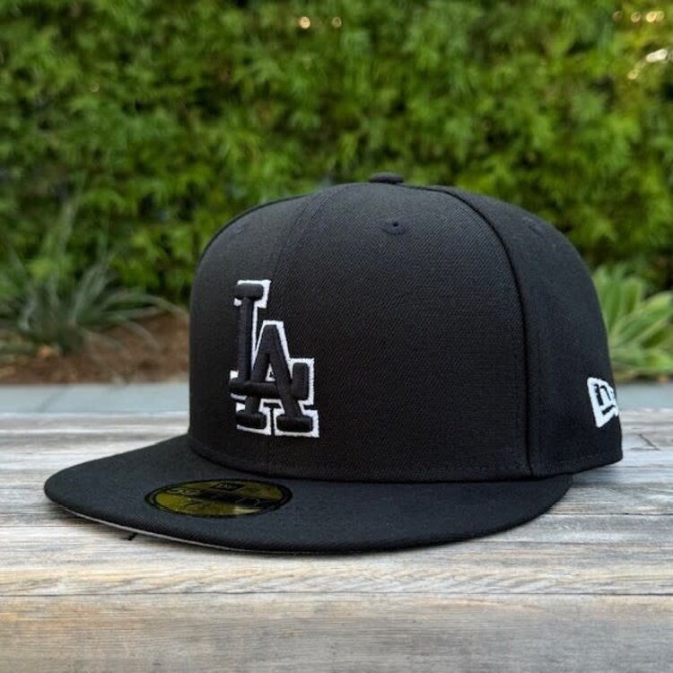 New Era LA Dodgers Black Black-White