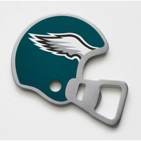 You The Fan Season Opener Helmet Magnetic Stainless Steel Bottle Opener - Eagles