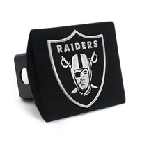 Wincraft Trailer Hitch Cover Black with Metal Emblem - NFL Raiders