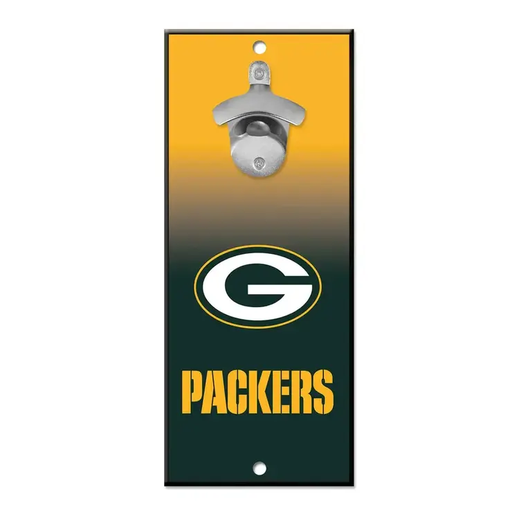 Wincraft Green Bay Packers Bottle Opener Sign 5" x 11"
