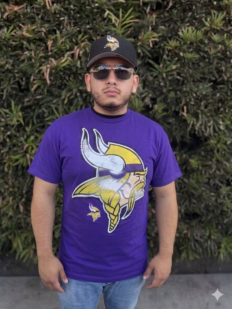 Majestic Vikings M Big Logo Purple