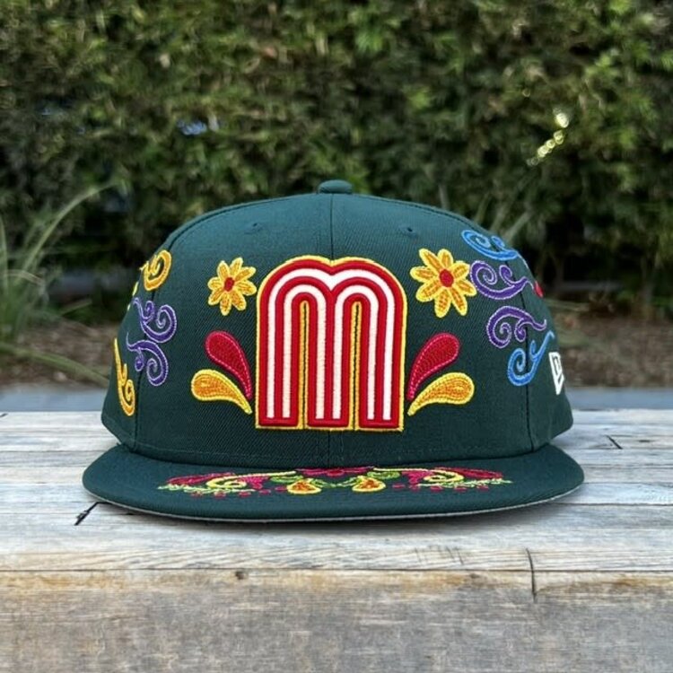 New Era Mexico Dark Green Mexican Heritage Fitted