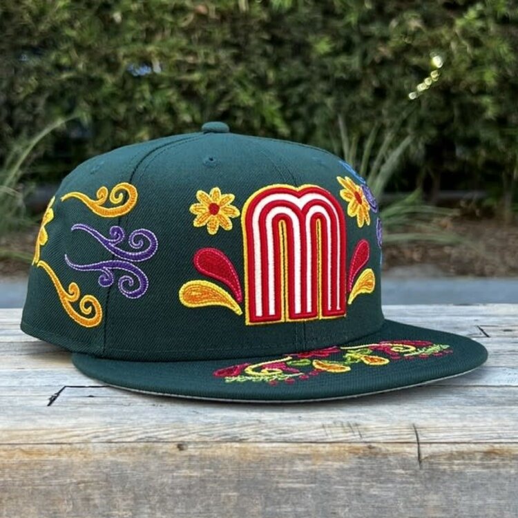 New Era Mexico Dark Green Mexican Heritage Fitted
