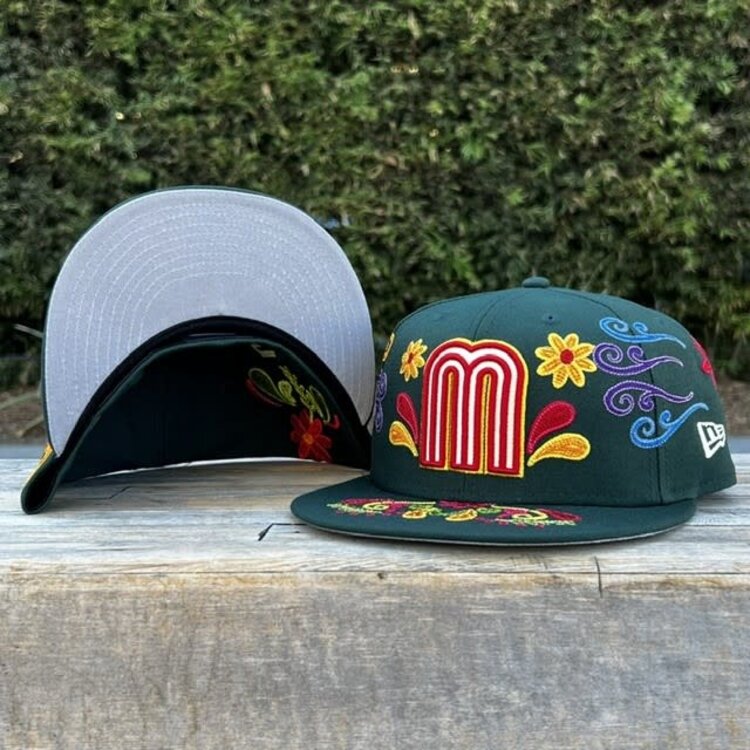 New Era Mexico Dark Green Mexican Heritage Fitted