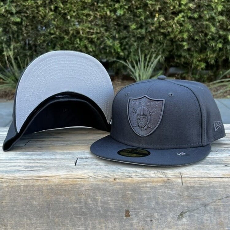 New Era Raiders Shield Graphite Tonal