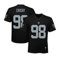 NFL NFL Raiders Youth Maxx Crosby #98 Black Jersey