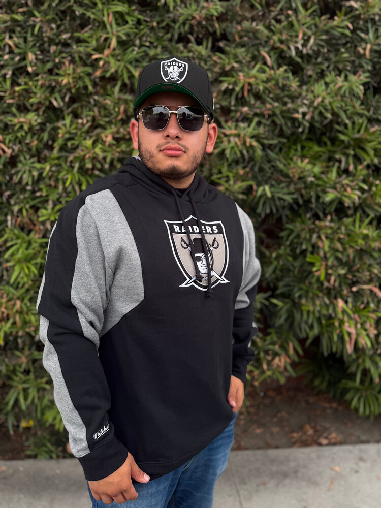 Mitchell and Ness Raiders M&N Color Blocked Fleece 2.0 Hoodie