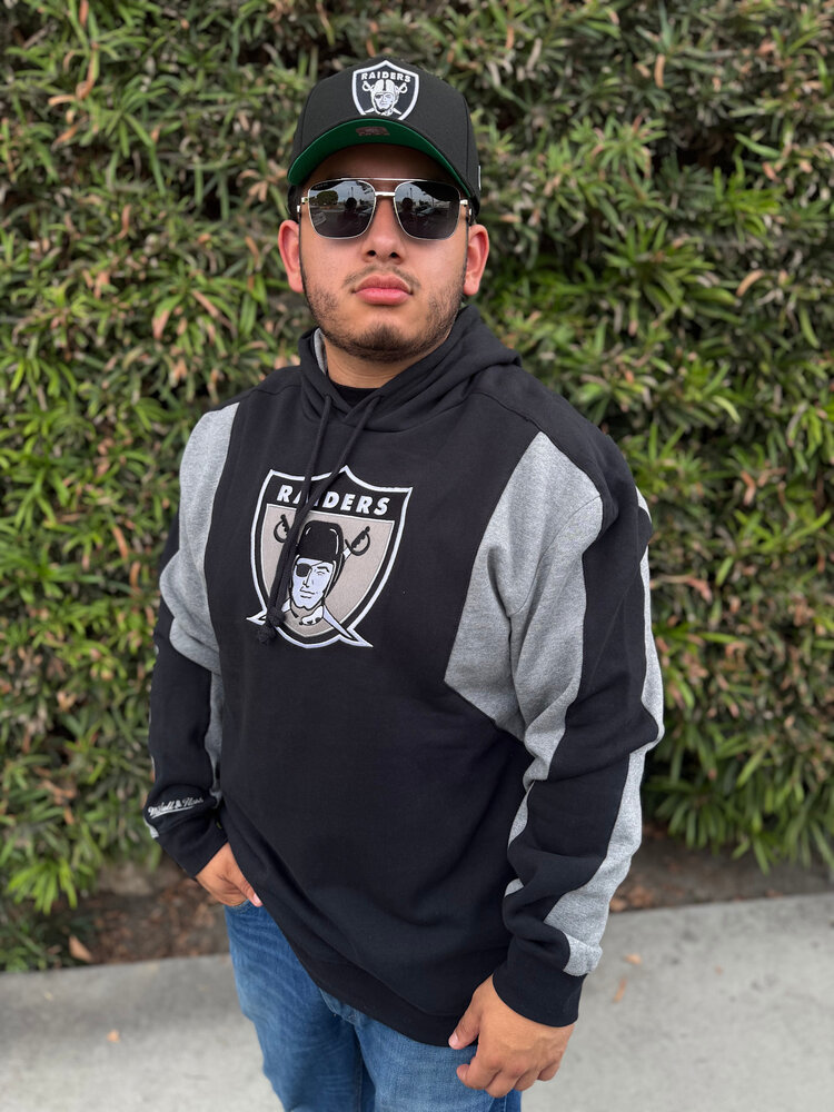 Mitchell and Ness Raiders M&N Color Blocked Fleece 2.0 Hoodie