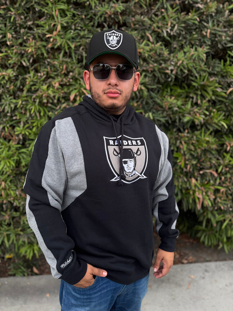 Mitchell and Ness Raiders M&N Color Blocked Fleece 2.0 Hoodie