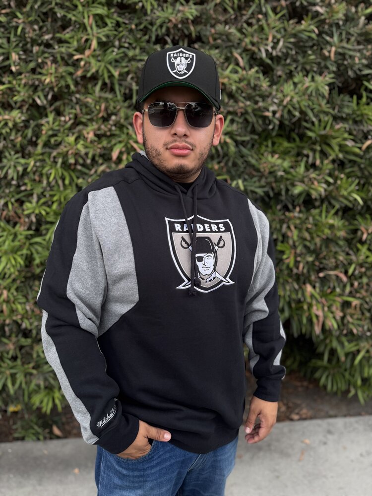 Mitchell and Ness Raiders M&N Color Blocked Fleece 2.0 Hoodie