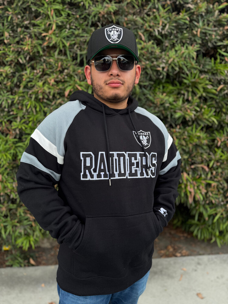 Starter Raiders M Starter Draft Fleece Pullover Hoodie