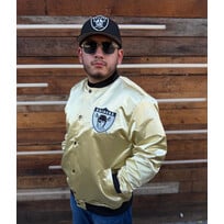 Mitchell and Ness Raiders M&N Fashion Lightweight Satin Jacket Gold