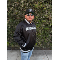 Mitchell and Ness Raiders Mitchell & Ness Lightweight Satin Jacket Black