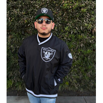 New Era Raiders NE M Pullover V-Neck Black