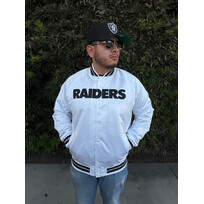 Mitchell and Ness Raiders Mitchell & Ness Lightweight Satin Jacket White