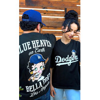 New Era LA Dodgers x Bella Dona Men's Betty Boop Black 2-Sided Tee