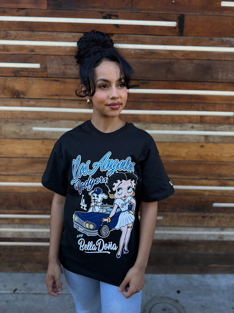New Era LA Dodgers x Bella Dona Women's Betty Boop Black Tee