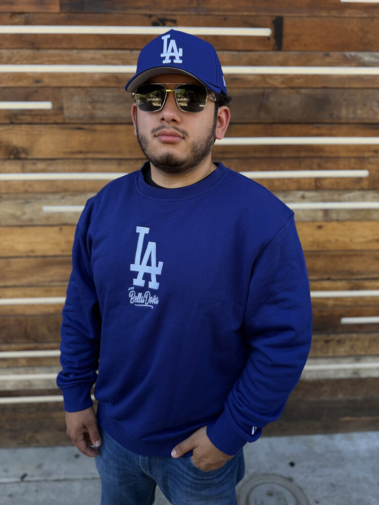 New Era LA Dodgers x Bella Dona Men's Betty Boop Royal Crewneck Fleece