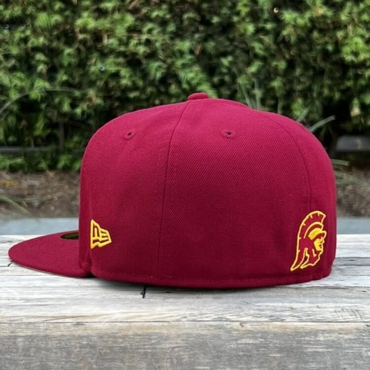 New Era USC Trojans Interlock Cardinal & Gold Tommy Back Hit