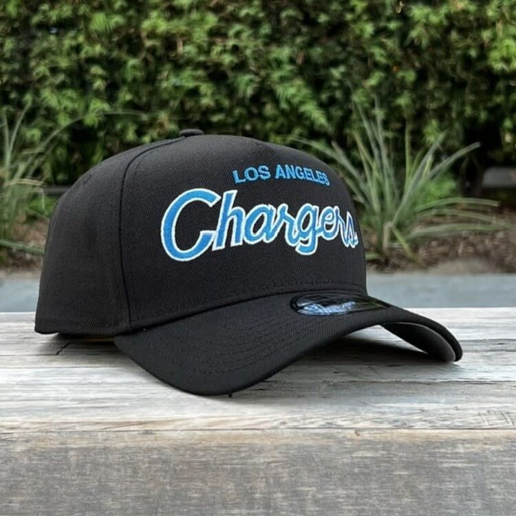 New Era Chargers Script Black Team 940 A-Frame
