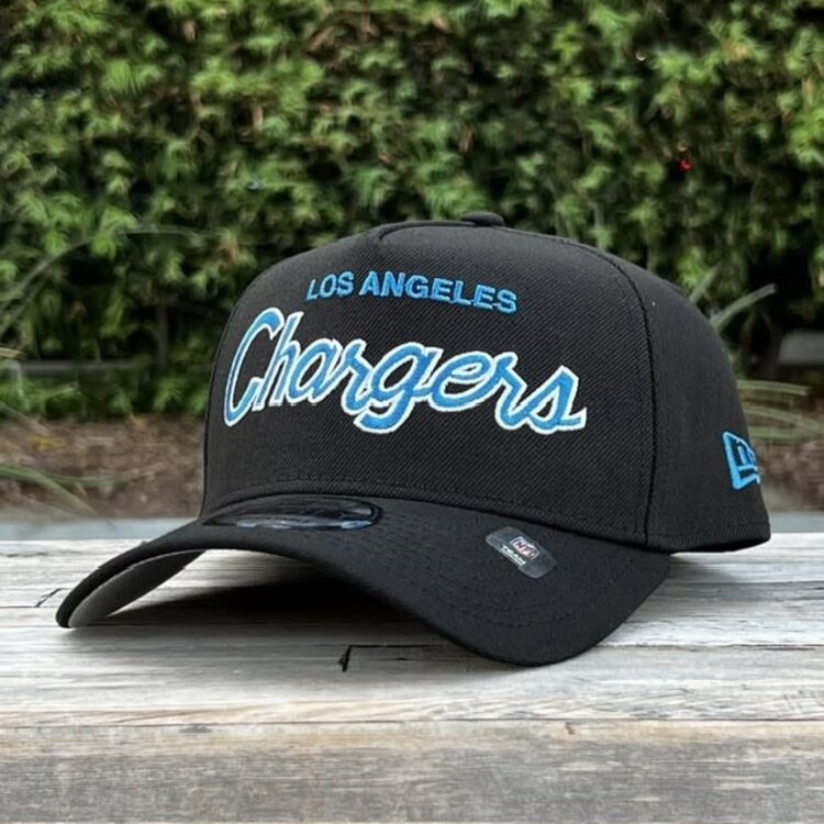 New Era Chargers Script Black Team 940 A-Frame