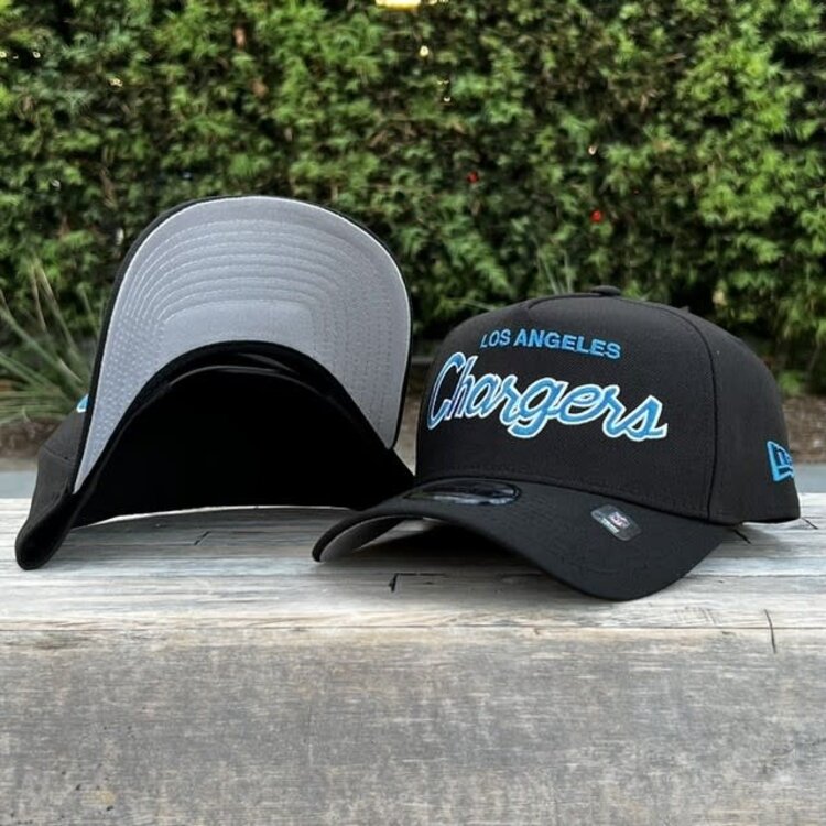 New Era Chargers Script Black Team 940 A-Frame