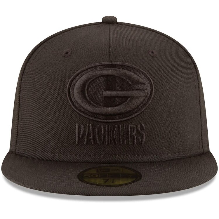 New Era Green Bay Packers Black Black Gray UV