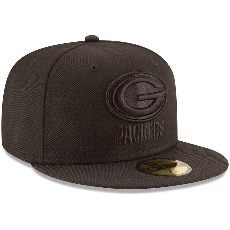 New Era Green Bay Packers Black Black Gray UV