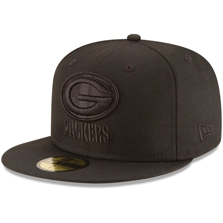 New Era Green Bay Packers Black Black Gray UV