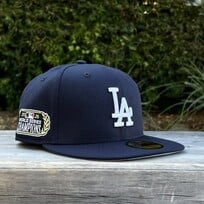 New Era LA Midnight Navy 2025 World Series Champs Laurel SP