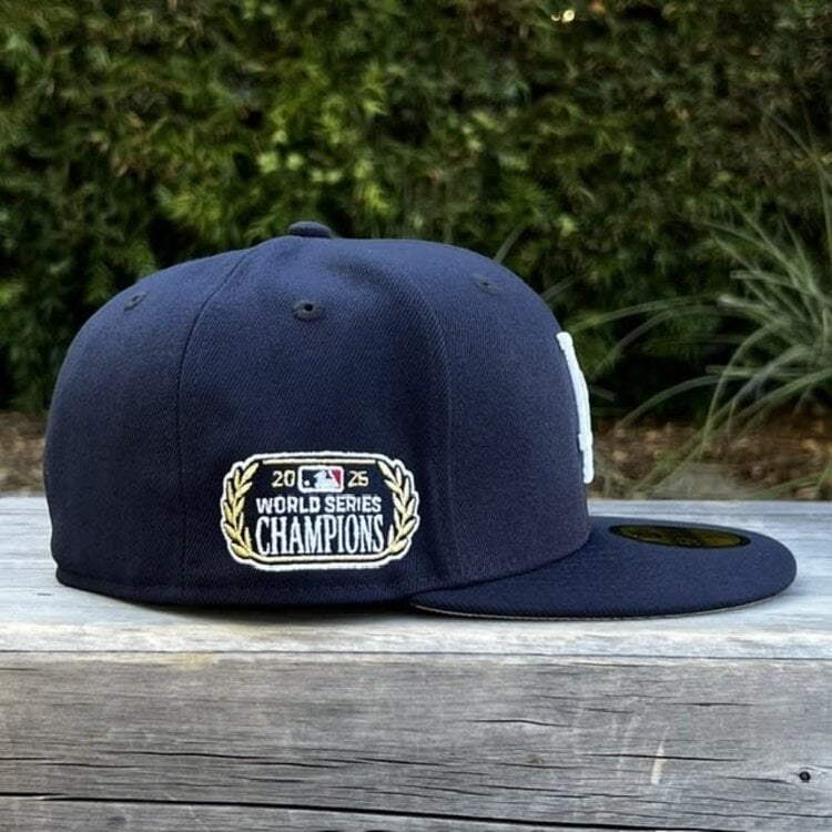 New Era LA Midnight Navy 2025 World Series Champs Laurel SP